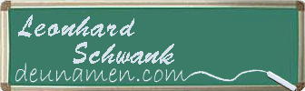 Leonhard Schwank Visitenkarte